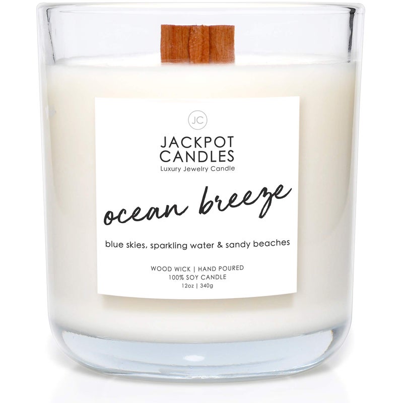 Jackpot Candles Ocean Breeze Candle with Ring Inside (Surprise Jewelry Valued at $15 to $5,000) Ring Size 9 - Image 2